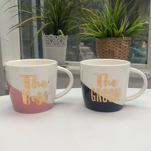 The Boss & The Groom Coffee Mugs